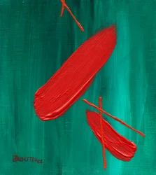 Trazos rojos en negrita