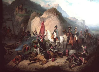 Napoleón en el desfiladero de Somosierra