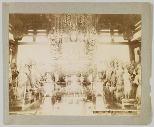 Ídolo en Sanjusangendo, Kioto, Japón