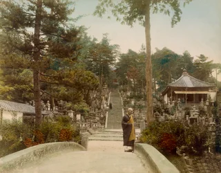 Tumbas de Kurodani, Kioto, c1890s