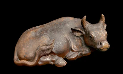 Buey de cerámica Bizen