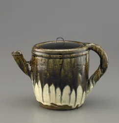 Jarra con tapa de laca, provincia de Hizen, período Momoyama, principios del siglo XVII