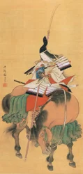 La guerrera samurái Tomoe Gozen (dibujo)
