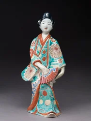 Figura de una mujer bailando, japonesa, probablemente siglo XVII