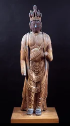 Juichimen Kannon (Kannon de once cabezas), período Heian, principios del siglo X
