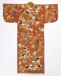 Kimono (furisode), finales del siglo XVIII