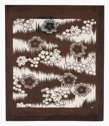Plantilla de papel (katagami), finales del siglo XIX