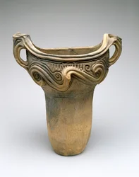 Olla con diseño de espiral, c.7500-300 a.C.