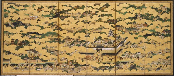 Rakuchu rakugai zu (Escenas en la capital y sus alrededores)
la capital)