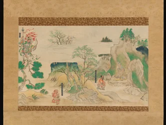 Escena de Las leyendas ilustradas del templo Jin