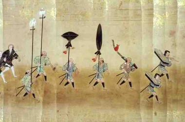Sexta Embajada Coreana a Japón en la época de la sucesión de Tokugawa Ietsuna en 1651, posiblemente por Kano Masunobu 1655-57