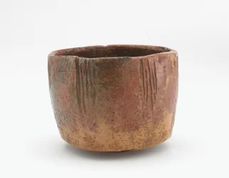 Tazón de té, copia de Kaga Koetsu, llamado Chigusa, Kioto, período Edo