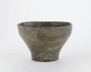 Tazón de té en forma de flauta china, Hagi, prefectura de Yamaguchi, período Edo