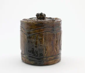Jarra de agua para ceremonia del té con tapa a juego, Tokio, período Edo o era Meiji