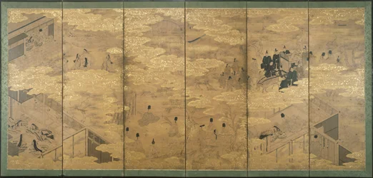 El Cuento de Genji, finales del siglo XVII-principios del siglo XVIII (par)