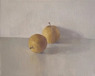 Peras chinas, 2004 (óleo sobre lienzo)