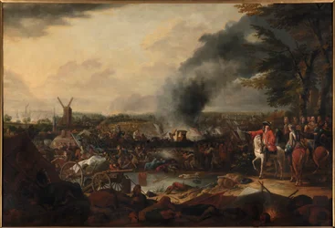 La batalla de Ekeren el 30 de junio de 1703