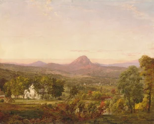 Paisaje otoñal, Sugar Loaf Mountain, Condado de Orange, Nueva York