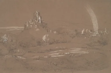 Castillo y ciudad de Corfú desde las trincheras de Cromwell