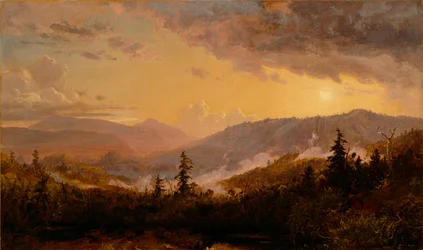Atardecer después de una tormenta en las montañas Catskill, c.1860