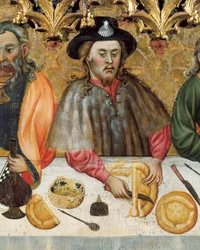 Última cena, detalle c.1370-1400