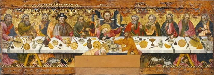 La Última Cena, c.1370-1400 (temple sobre madera)