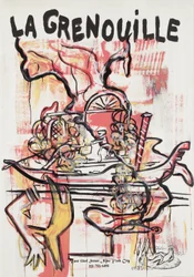 Pasta antisocial, 2012 (técnica mixta sobre papel de acuarela montado en panel con receta en el reverso)