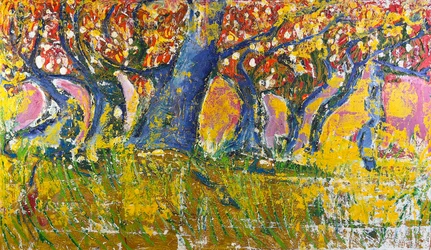Canicule (Ola de calor), 2022 (óleo sobre lienzo)