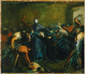 Monseigneur Darboy en prisión (óleo sobre lienzo)