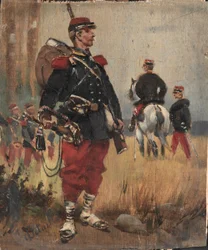 Soldados, c.1892 (óleo sobre tabla)
