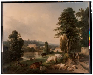 Paisaje con vacas