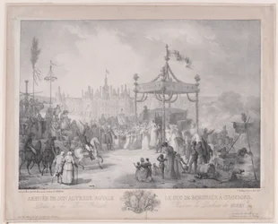 La llegada de Su Alteza Real el Duque de Burdeos a Chambord