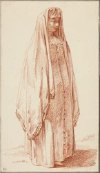 Una mujer con vestido ruso