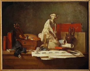 Los atributos de las artes y sus recompensas (pintura sobre lienzo)