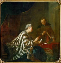 El sellado de la carta (óleo sobre lienzo)