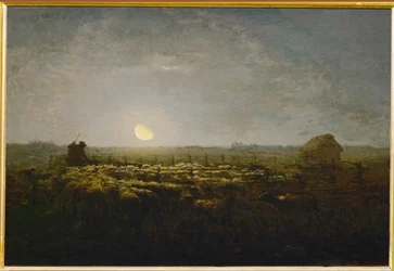 Le parc a mouton, clair de lune (pintura sobre lienzo)