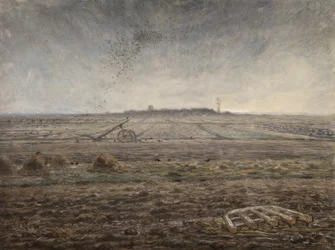 Invierno, La llanura de Chailly, c.1862-66 (pastel sobre papel)