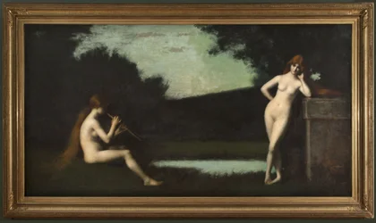 Égloga, hacia 1879 (óleo sobre lienzo)