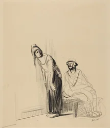 En la Conferencia de Paz, c.1919 (tinta sobre papel)