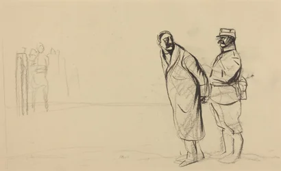 En el frente de Vincennes. Bolo pacha, c.1914-1919 (tinta sobre papel)
