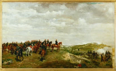Napoleón III en la batalla de Solferino (óleo sobre lienzo)
