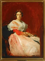 Retrato de una dama (pintura sobre lienzo)