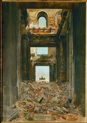 El Arco del Triunfo del Carrusel (óleo sobre lienzo)