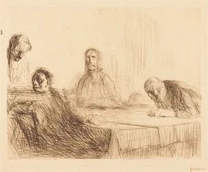 La cena de Emaús (segunda lámina)