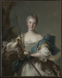 Retrato de una mujer como Diana