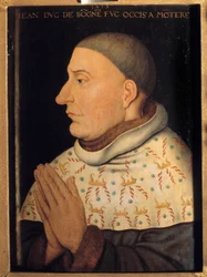 Retrato de Juan sin Miedo, Duque de Borgoña (1371-1419). Pintura atribuida a Jean Malouel (activo entre 1397-1415)