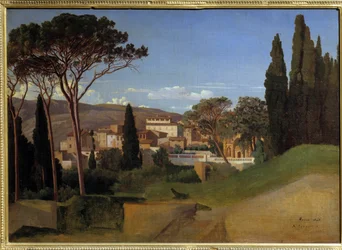Vista de una villa romana (pintura de Achille J. Benouville)