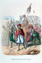 Ibrahim Pasha marchando al frente de sus tropas