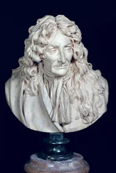Busto de Jean de La Fontaine (1621-95) 1692