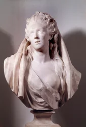Busto de Sophie Arnould (1740-1802) cantante representada en el papel de Ifigenia